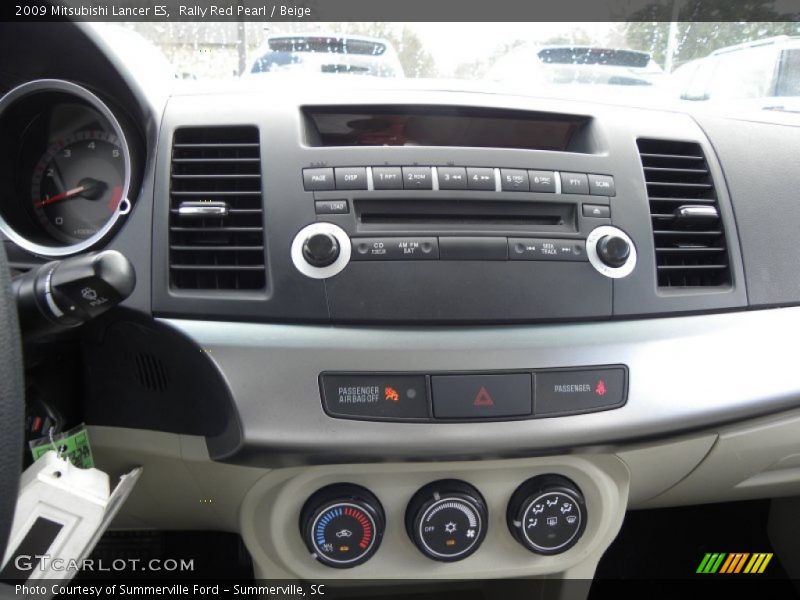 Rally Red Pearl / Beige 2009 Mitsubishi Lancer ES