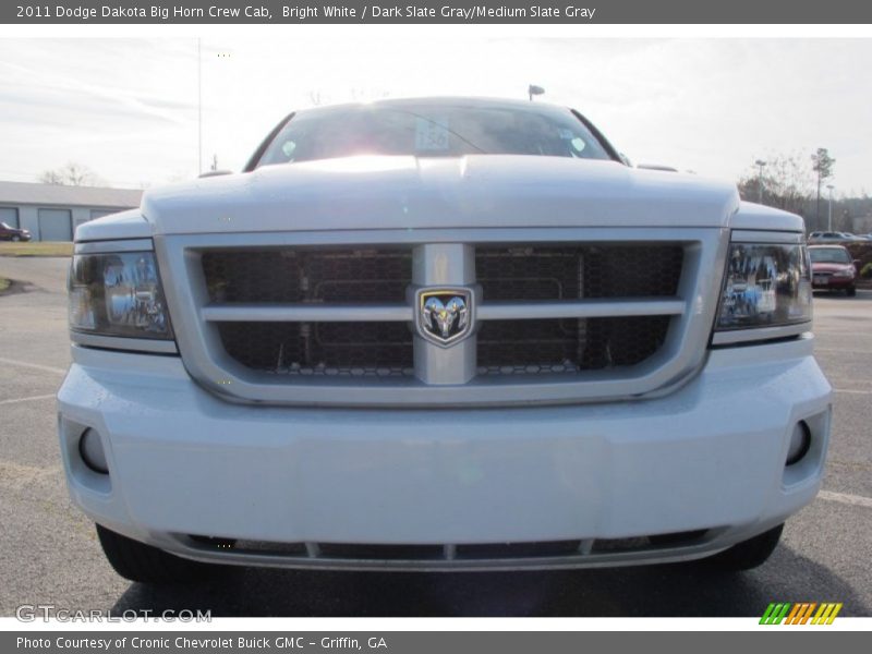 Bright White / Dark Slate Gray/Medium Slate Gray 2011 Dodge Dakota Big Horn Crew Cab