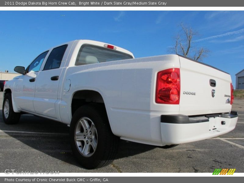 Bright White / Dark Slate Gray/Medium Slate Gray 2011 Dodge Dakota Big Horn Crew Cab