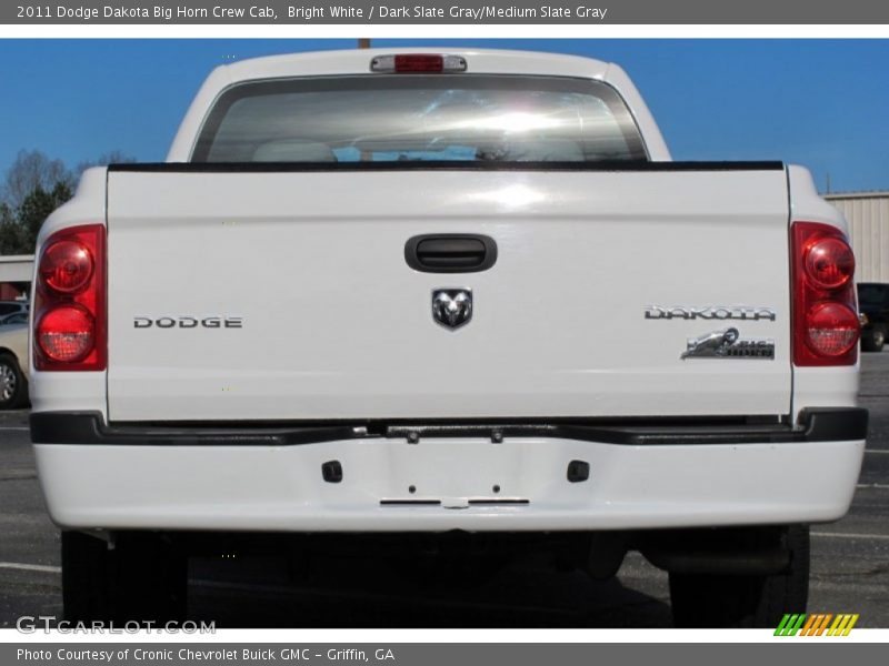 Bright White / Dark Slate Gray/Medium Slate Gray 2011 Dodge Dakota Big Horn Crew Cab
