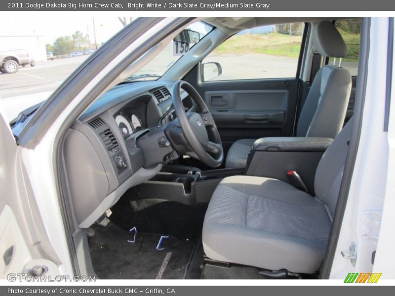 Bright White / Dark Slate Gray/Medium Slate Gray 2011 Dodge Dakota Big Horn Crew Cab