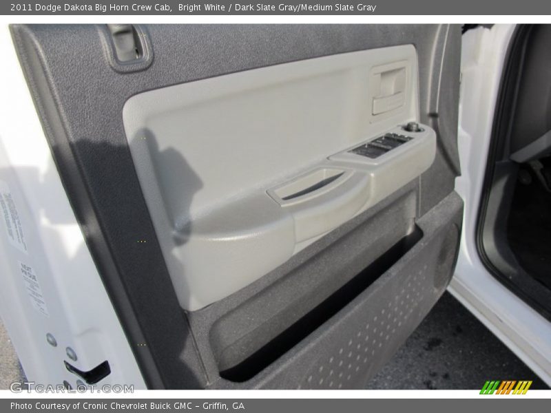 Bright White / Dark Slate Gray/Medium Slate Gray 2011 Dodge Dakota Big Horn Crew Cab