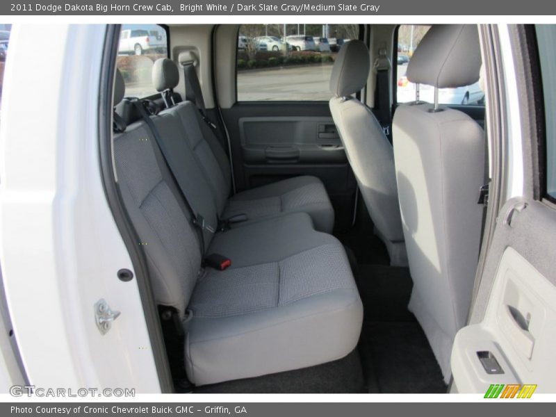 Bright White / Dark Slate Gray/Medium Slate Gray 2011 Dodge Dakota Big Horn Crew Cab