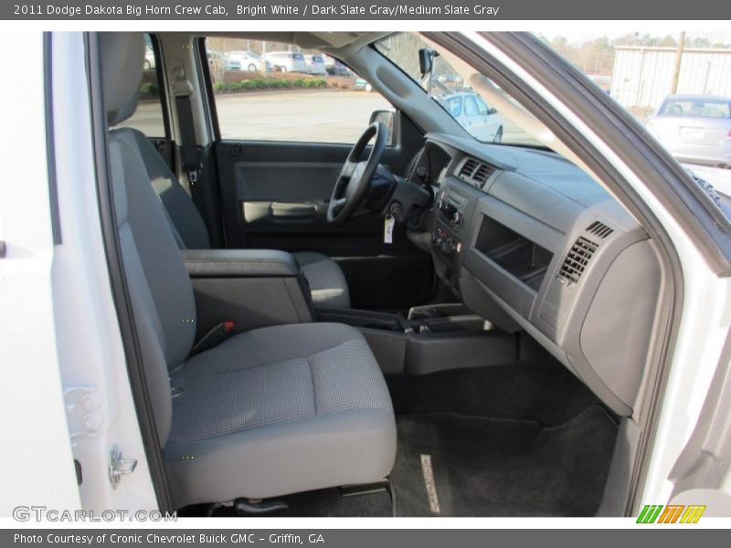 Bright White / Dark Slate Gray/Medium Slate Gray 2011 Dodge Dakota Big Horn Crew Cab