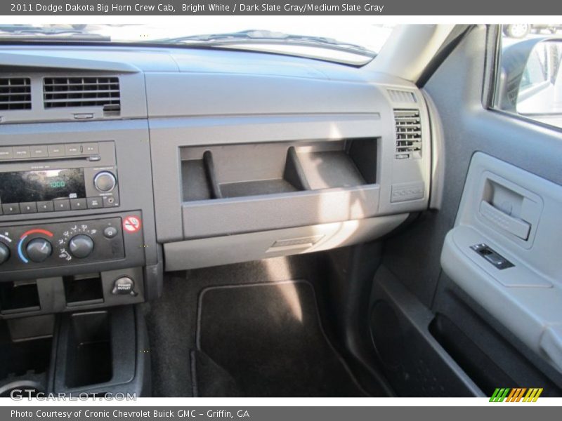 Bright White / Dark Slate Gray/Medium Slate Gray 2011 Dodge Dakota Big Horn Crew Cab