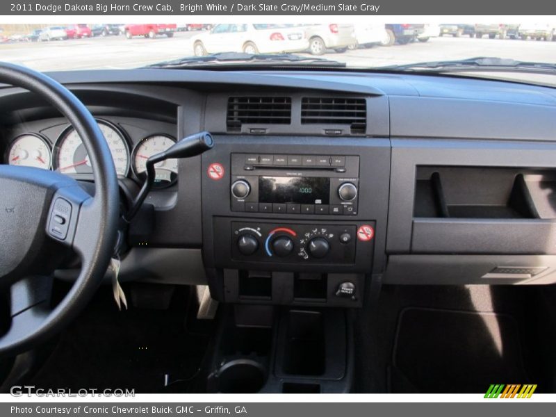Bright White / Dark Slate Gray/Medium Slate Gray 2011 Dodge Dakota Big Horn Crew Cab