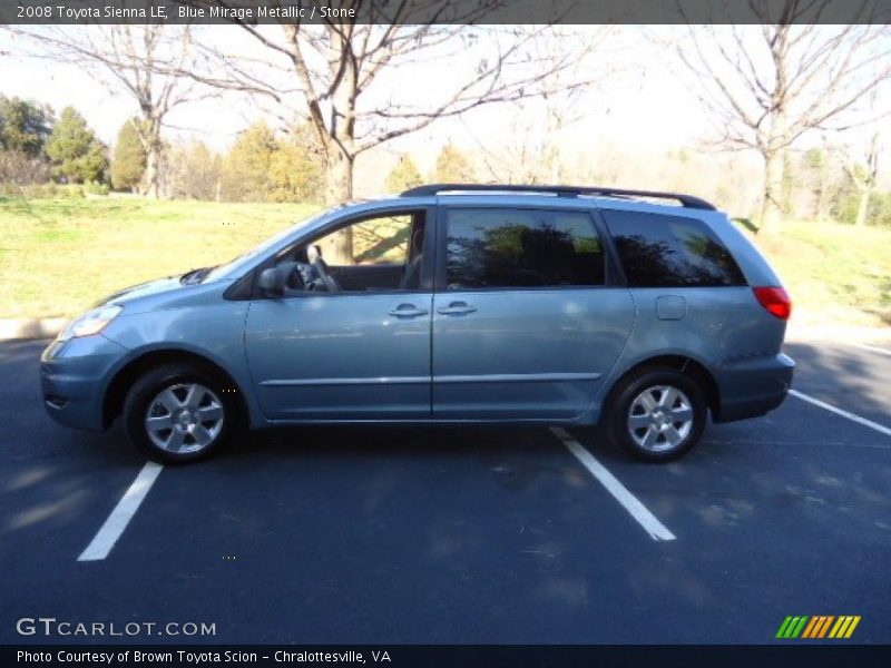 Blue Mirage Metallic / Stone 2008 Toyota Sienna LE