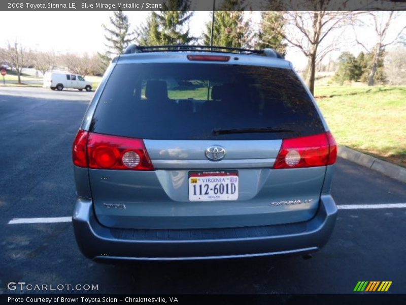 Blue Mirage Metallic / Stone 2008 Toyota Sienna LE