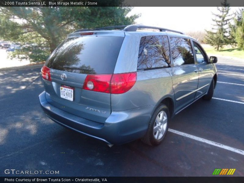 Blue Mirage Metallic / Stone 2008 Toyota Sienna LE