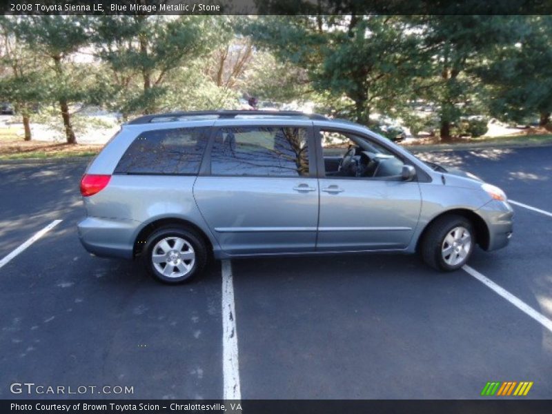 Blue Mirage Metallic / Stone 2008 Toyota Sienna LE