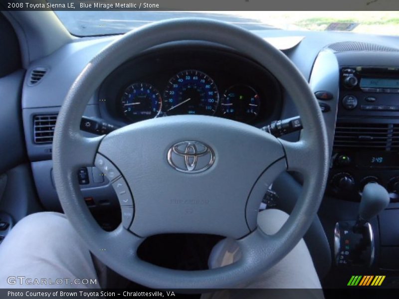 Blue Mirage Metallic / Stone 2008 Toyota Sienna LE