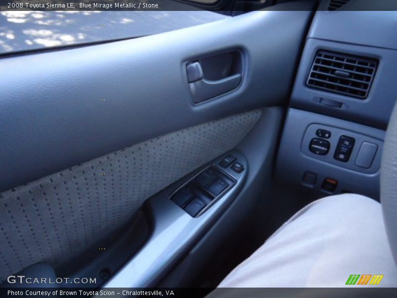 Blue Mirage Metallic / Stone 2008 Toyota Sienna LE