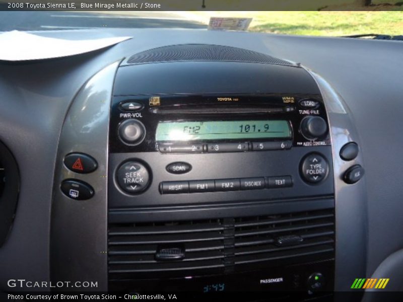 Blue Mirage Metallic / Stone 2008 Toyota Sienna LE