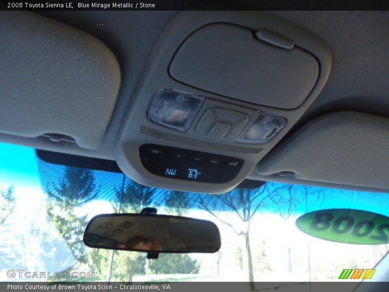 Blue Mirage Metallic / Stone 2008 Toyota Sienna LE