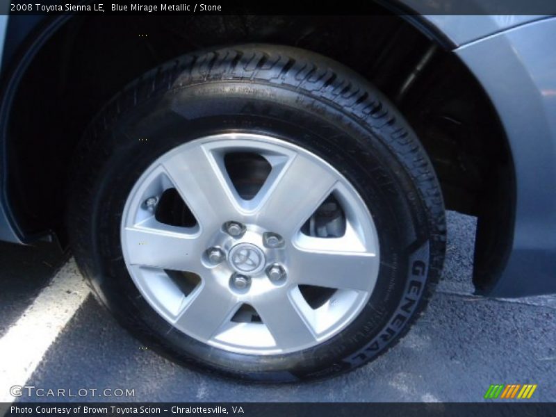 Blue Mirage Metallic / Stone 2008 Toyota Sienna LE
