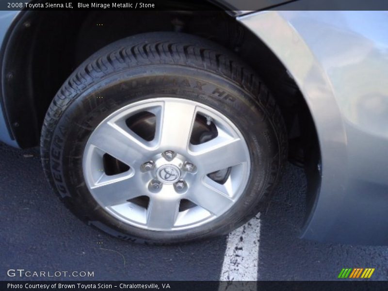 Blue Mirage Metallic / Stone 2008 Toyota Sienna LE