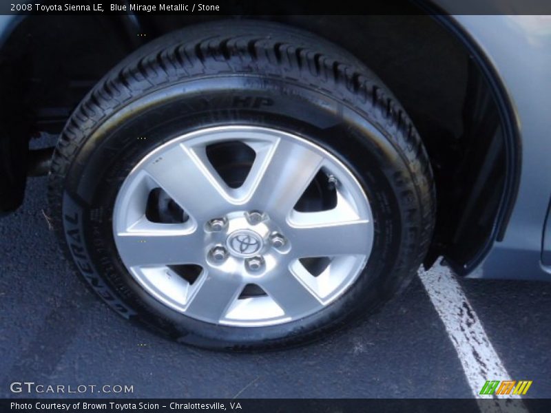 Blue Mirage Metallic / Stone 2008 Toyota Sienna LE