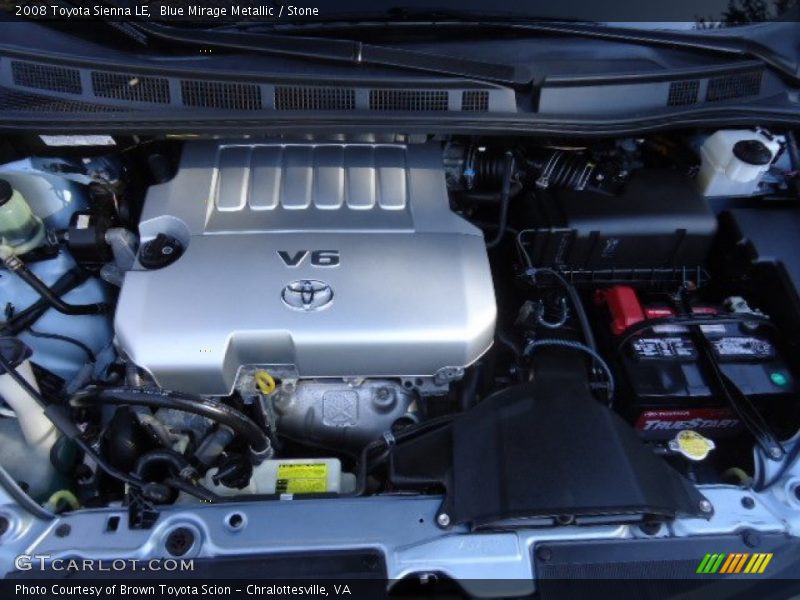 Blue Mirage Metallic / Stone 2008 Toyota Sienna LE