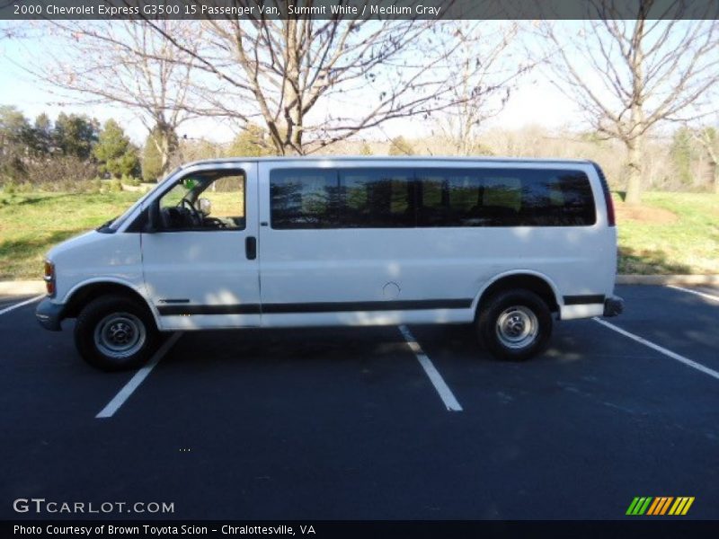 Summit White / Medium Gray 2000 Chevrolet Express G3500 15 Passenger Van