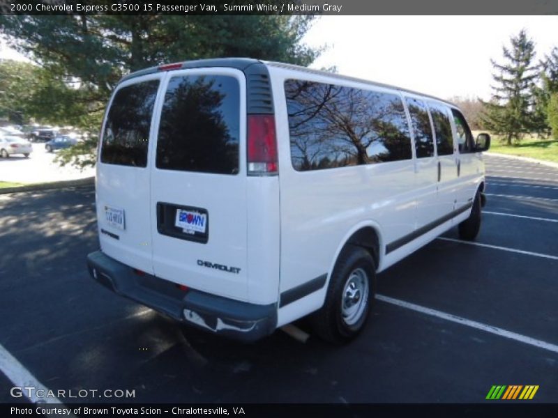Summit White / Medium Gray 2000 Chevrolet Express G3500 15 Passenger Van