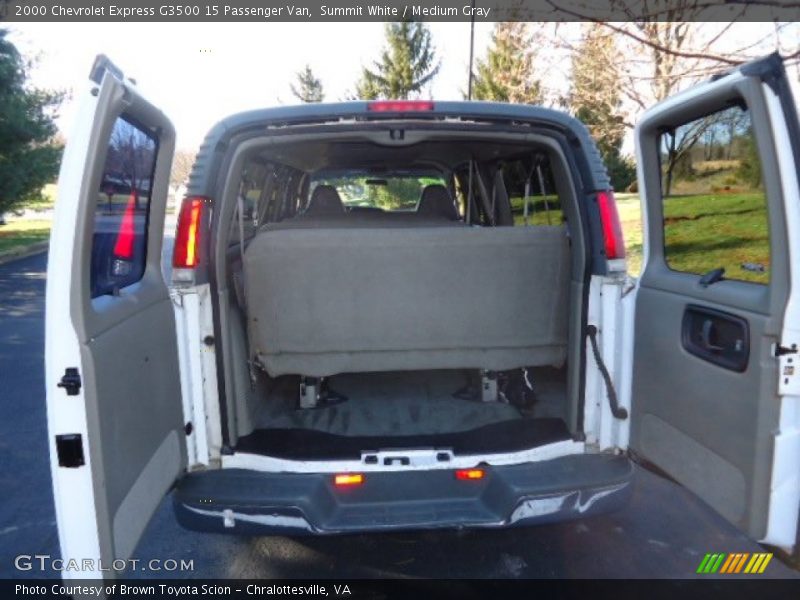 Summit White / Medium Gray 2000 Chevrolet Express G3500 15 Passenger Van