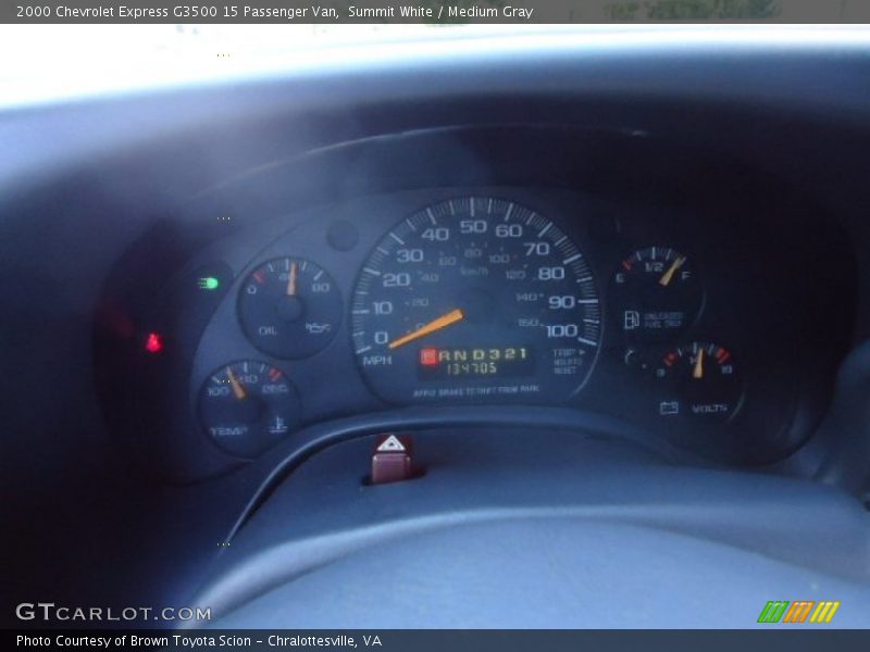 Summit White / Medium Gray 2000 Chevrolet Express G3500 15 Passenger Van