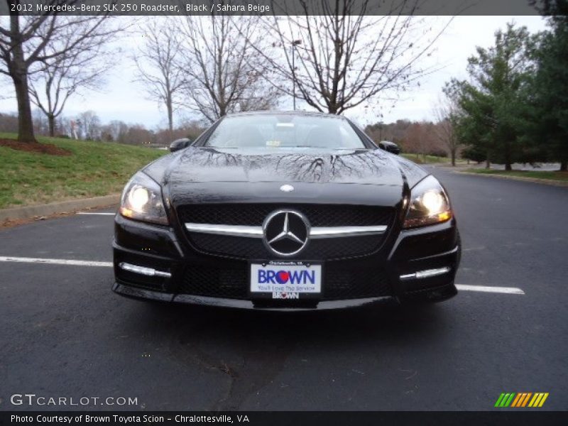 Black / Sahara Beige 2012 Mercedes-Benz SLK 250 Roadster