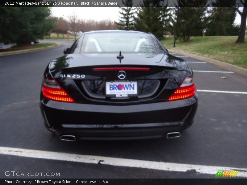 Black / Sahara Beige 2012 Mercedes-Benz SLK 250 Roadster