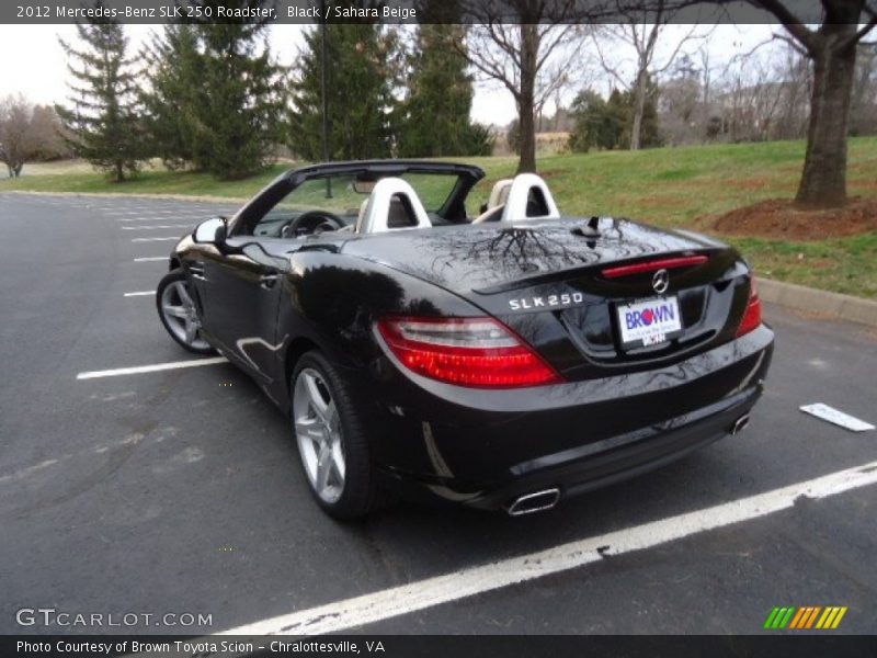 Black / Sahara Beige 2012 Mercedes-Benz SLK 250 Roadster