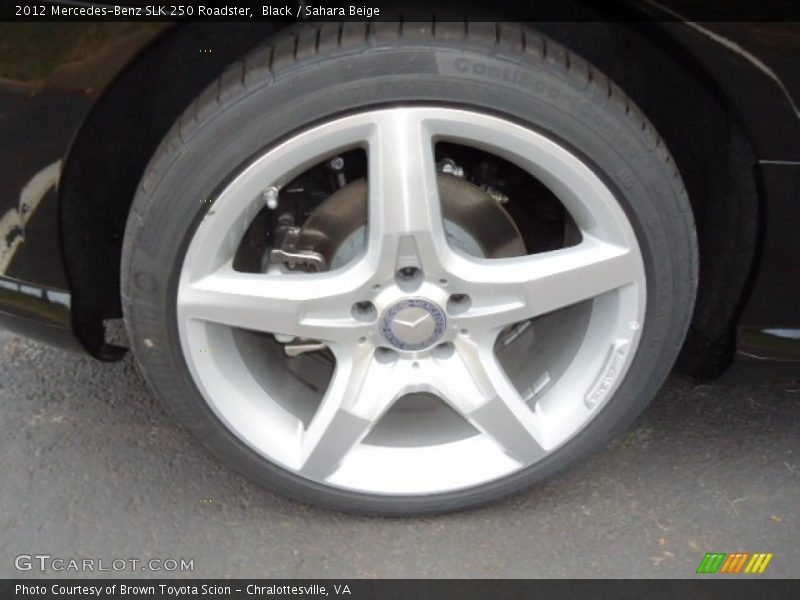 Black / Sahara Beige 2012 Mercedes-Benz SLK 250 Roadster