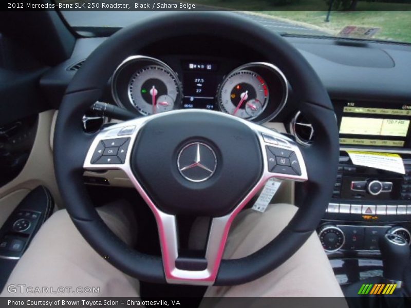 Black / Sahara Beige 2012 Mercedes-Benz SLK 250 Roadster