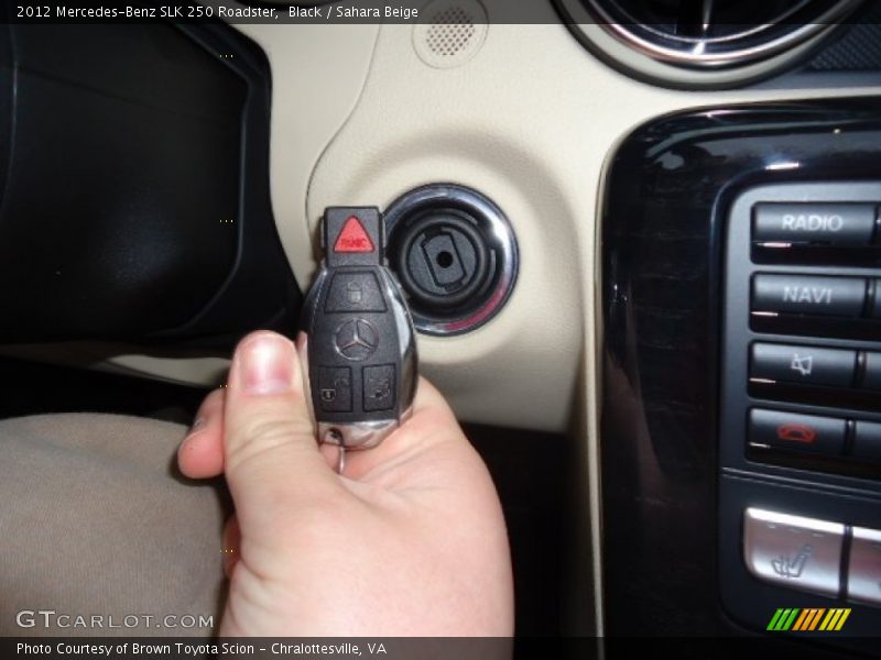 Black / Sahara Beige 2012 Mercedes-Benz SLK 250 Roadster