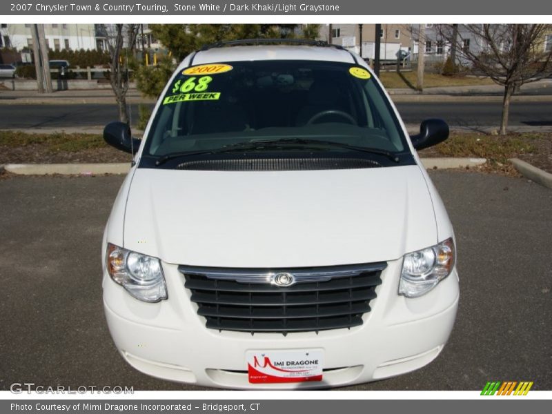 Stone White / Dark Khaki/Light Graystone 2007 Chrysler Town & Country Touring