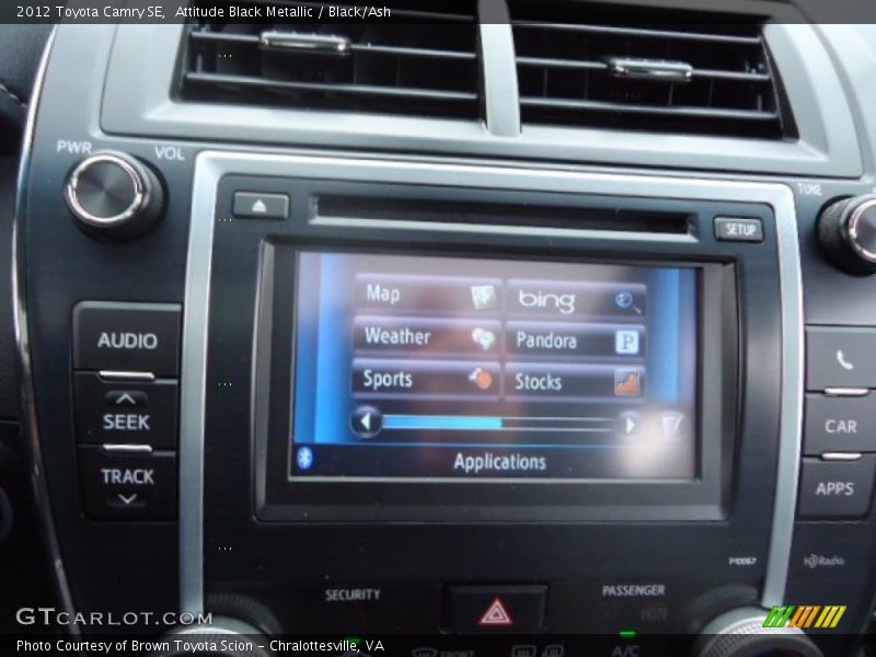 Attitude Black Metallic / Black/Ash 2012 Toyota Camry SE