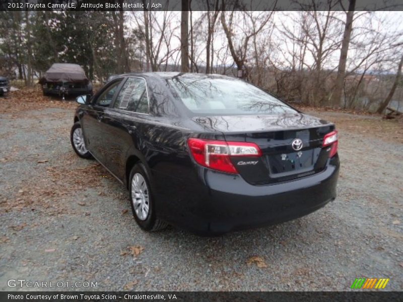 Attitude Black Metallic / Ash 2012 Toyota Camry LE