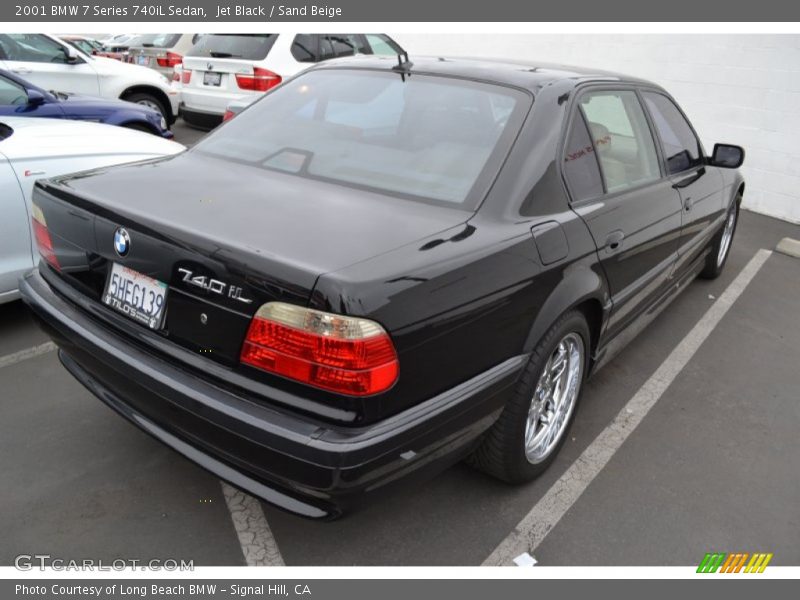 Jet Black / Sand Beige 2001 BMW 7 Series 740iL Sedan