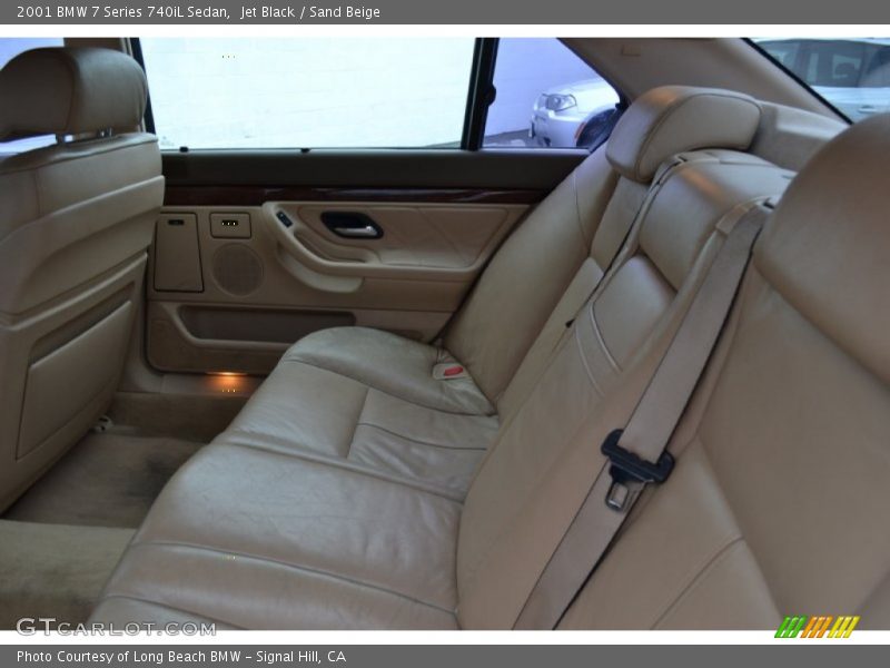 Jet Black / Sand Beige 2001 BMW 7 Series 740iL Sedan
