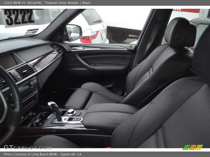 Titanium Silver Metallic / Black 2009 BMW X5 xDrive48i