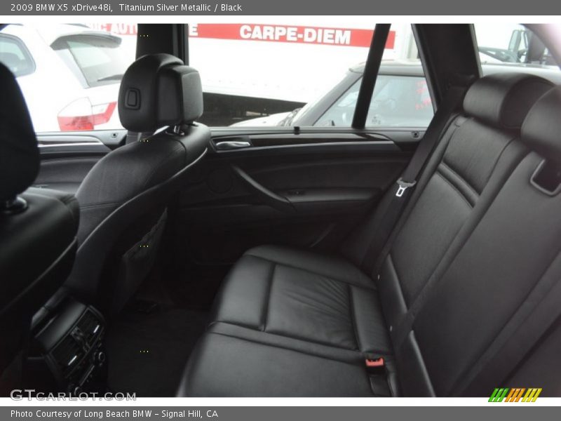 Titanium Silver Metallic / Black 2009 BMW X5 xDrive48i