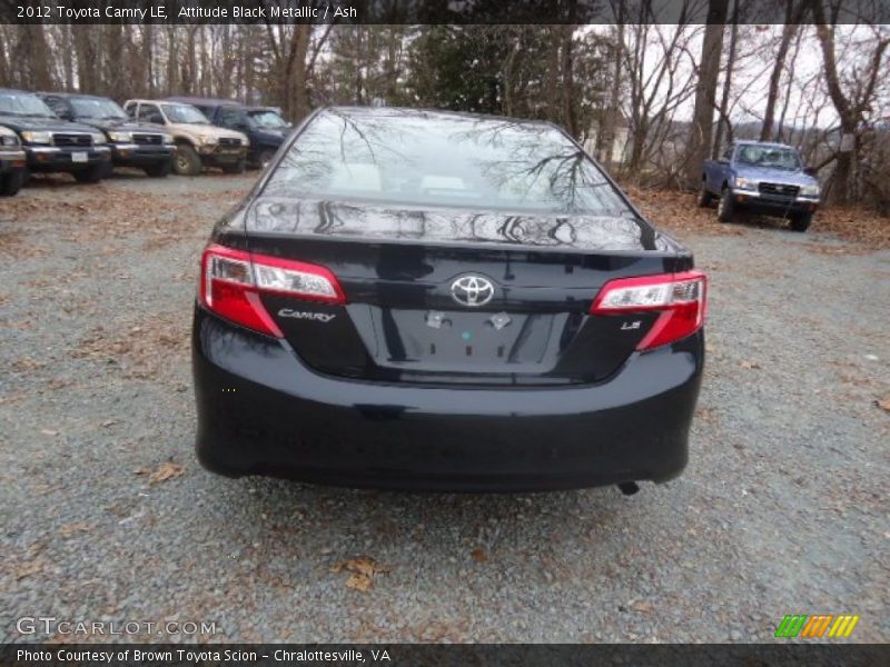 Attitude Black Metallic / Ash 2012 Toyota Camry LE