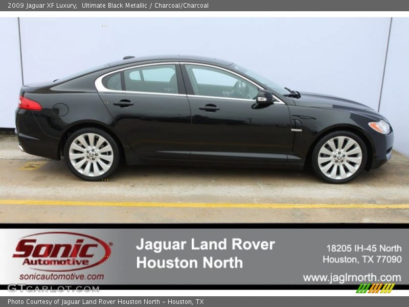 Ultimate Black Metallic / Charcoal/Charcoal 2009 Jaguar XF Luxury