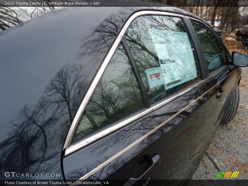 Attitude Black Metallic / Ash 2012 Toyota Camry LE