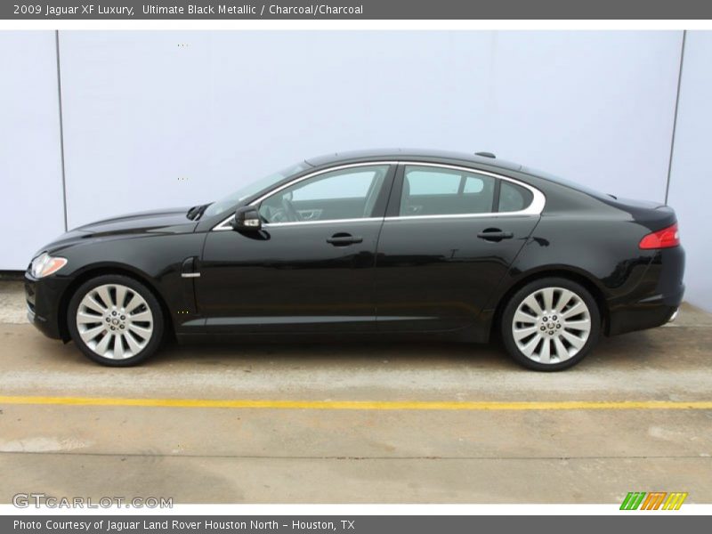 Ultimate Black Metallic / Charcoal/Charcoal 2009 Jaguar XF Luxury