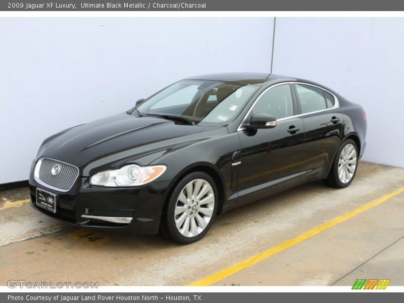 Ultimate Black Metallic / Charcoal/Charcoal 2009 Jaguar XF Luxury