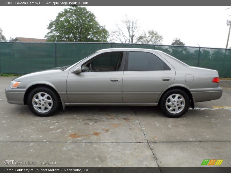 Antique Sage Pearl / Oak 2000 Toyota Camry LE