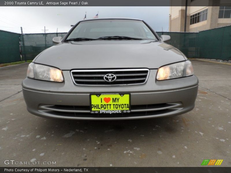 Antique Sage Pearl / Oak 2000 Toyota Camry LE