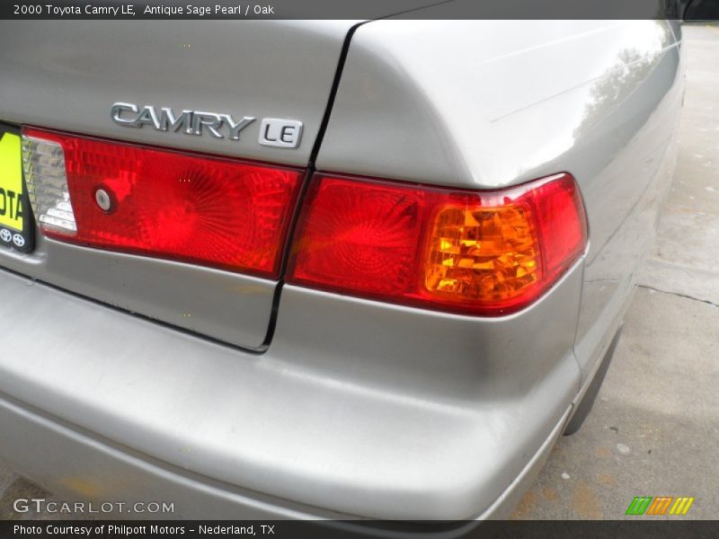 Antique Sage Pearl / Oak 2000 Toyota Camry LE