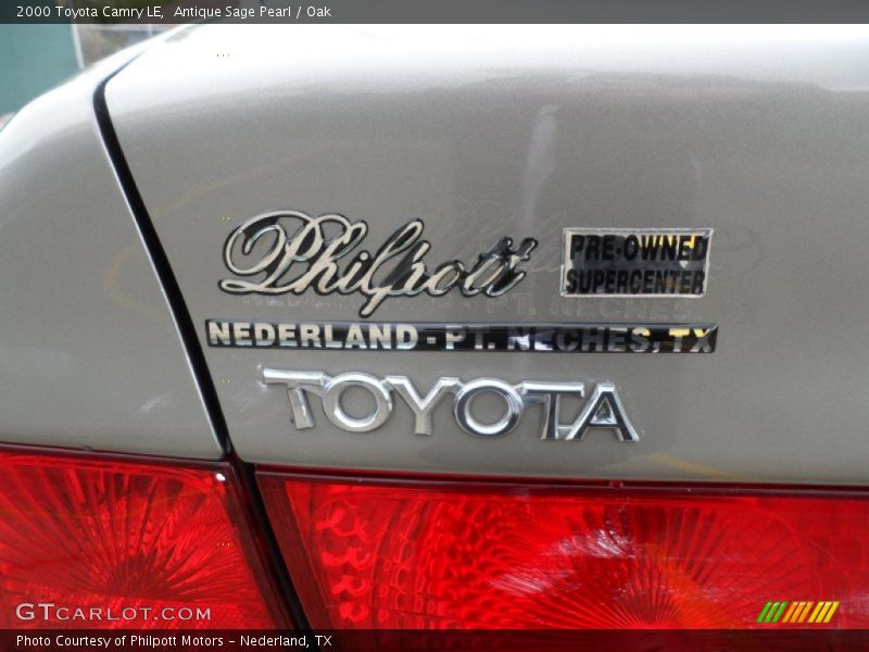 Antique Sage Pearl / Oak 2000 Toyota Camry LE
