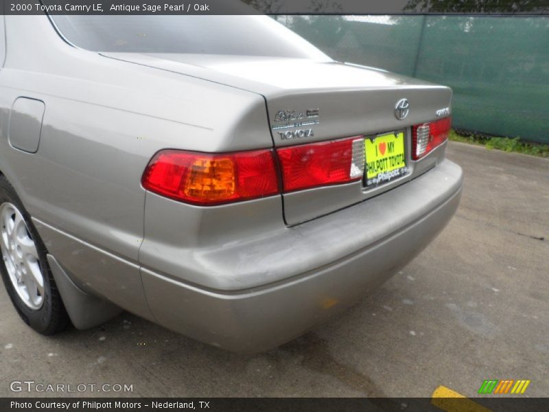 Antique Sage Pearl / Oak 2000 Toyota Camry LE