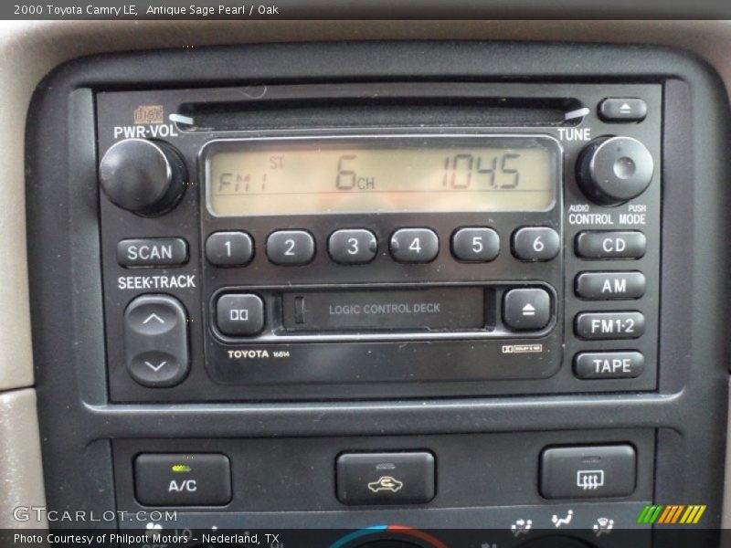 Antique Sage Pearl / Oak 2000 Toyota Camry LE